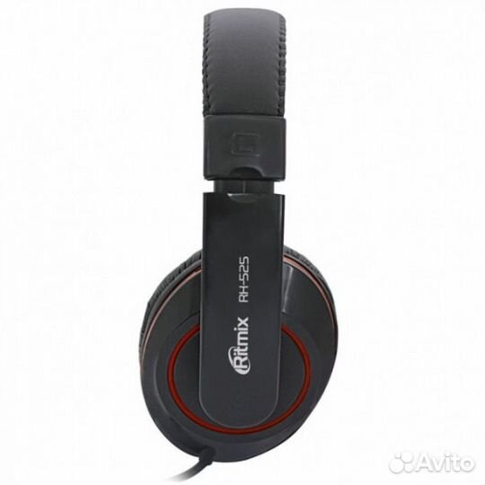 Полноразмерные наушники, черные RH-525 ritmix