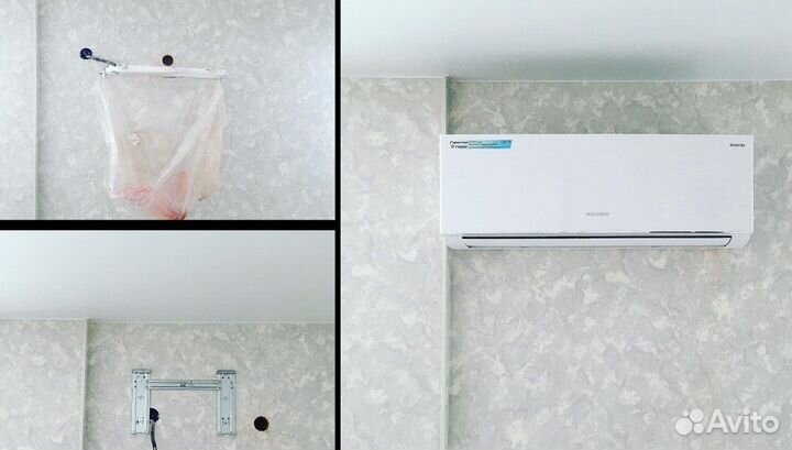 Монтаж(Установка) демонтаж Сплит системы,Закладка