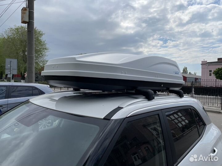 Автобокс Active M-450 белый 2-х сторонний на Creta