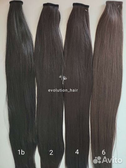 Накладной хвост, шиньон из биопротеиновых волос