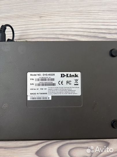VoIP (SIP) шлюз D-Link DVG-4022S 2xFXO 2xFXS