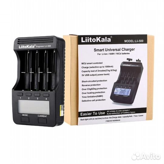 Зарядное устройство Liitokala для Li-Ion