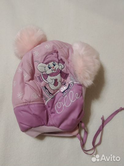 Шапочка зимняя для девочки