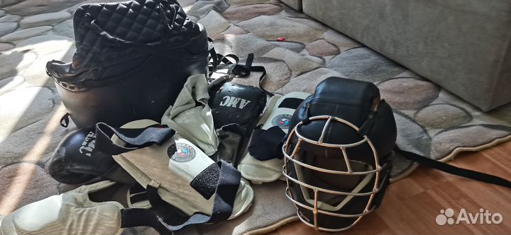 Кобудо. Шлем защита груди защита голеней и паха