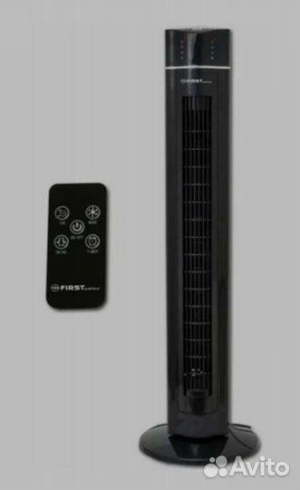 Напольный вентилятор черный, бесшумный