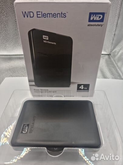 Внешний жесткий диск HDD WD Elements 4TB
