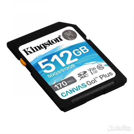 512Gb Kingston Canvas Go Plus sdxc UHS-I U3 V30