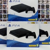 Sony PlayStation 4 Slim 500gb (новая) + 50 игр