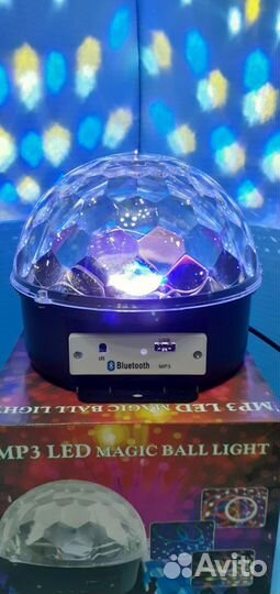 Диско-шар со встроенной Bluetooth колонкой + пульт