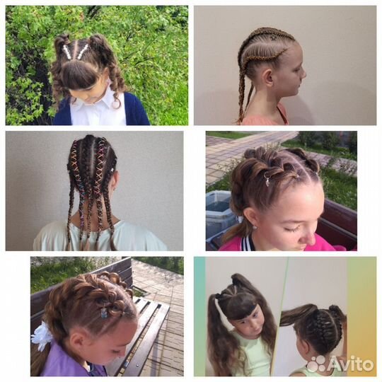 Прически с канекалоном. Косички в школу. Брейды