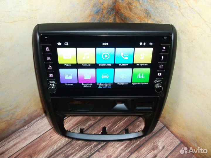 Магнитола Renault Duster Android крутилки