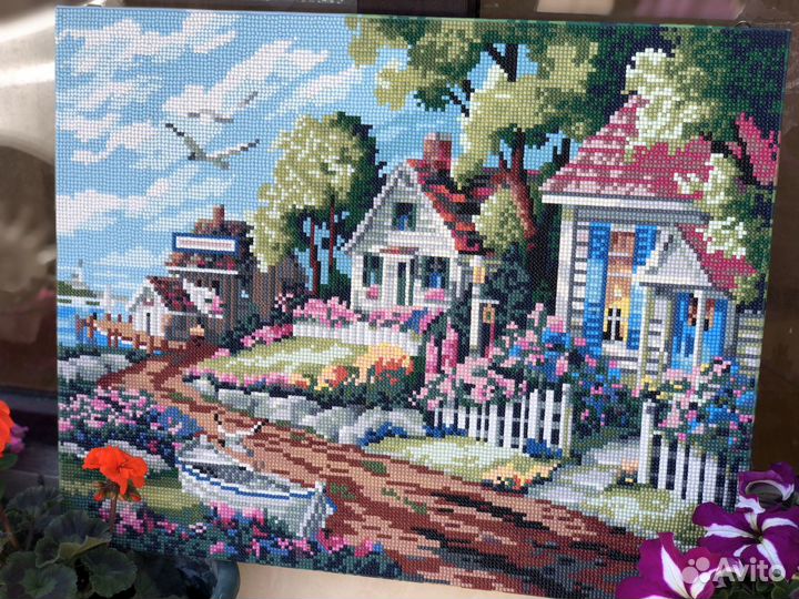 Алмазная мозаика Готовая картина Пейзаж