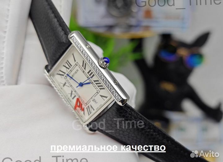 Мужские кварцевые часы Cartier