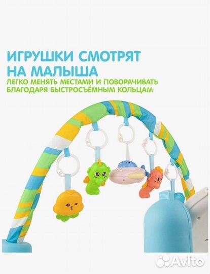 Развивающий коврик с пианино