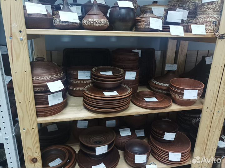 Чайник Травник глиняный