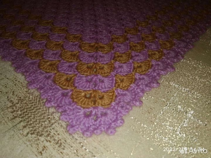 Плед детский вязаный