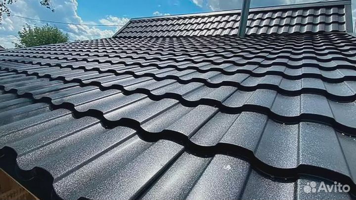 Металлочерепица Монтекристо Norman 9006