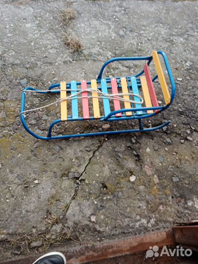 Детские зимние санки