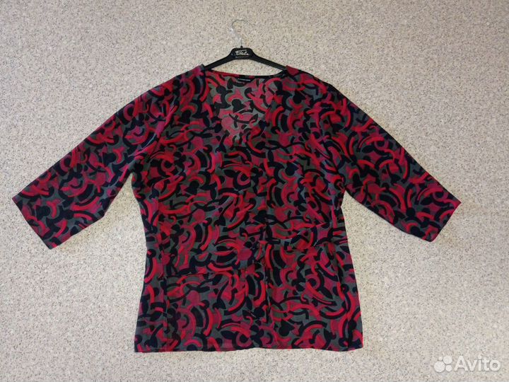 Блузка- жакет с запАхом 52 54