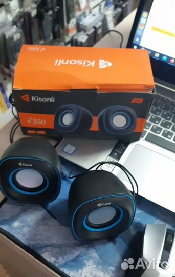 Колонки для компьютера новые kisonly