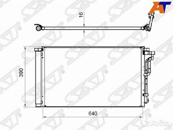 Радиатор кондиционера hyundai elantra