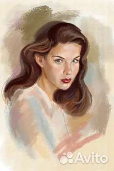 Картина маслом портрет на холсте