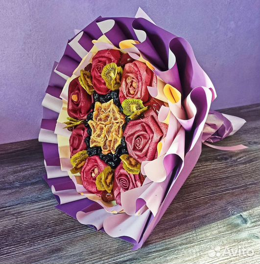 Вкусные букеты из пастилы