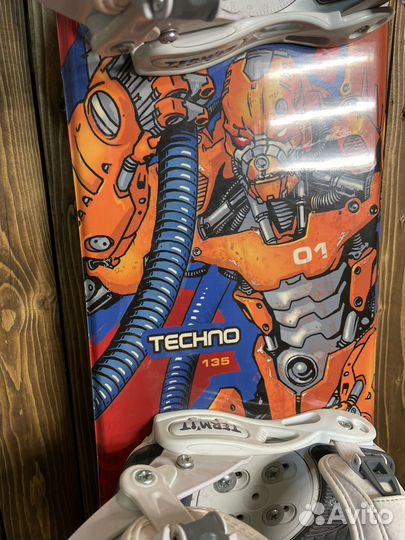 Сноуборд комплект Black Fire + крепления + боты