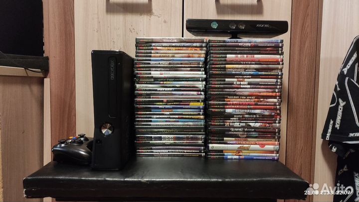 Xbox 360 LT-3.0 + kinect + более 60 дисков