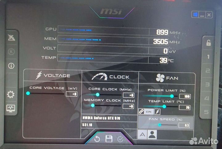 Видеокарта nvidia msi gaming 970 4g