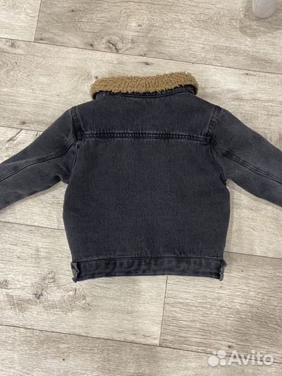 Джинсовка утепленная/джинсовая куртка zara 92