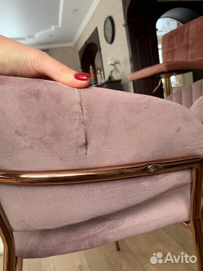 Стулья велюровые