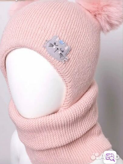 Шапка шлем и снуд