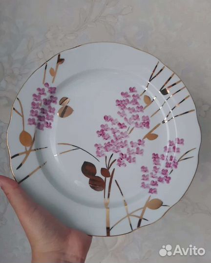 Хрустальная ваза, тарелки, ложки СССР