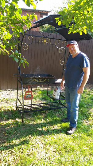 Мангал с крышей