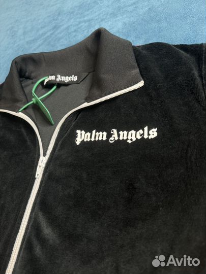 Зип худи Palm Angels Black Rainbow Track Jacket