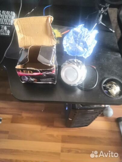 Фара мотоциклеиная ангельские глазки + Led