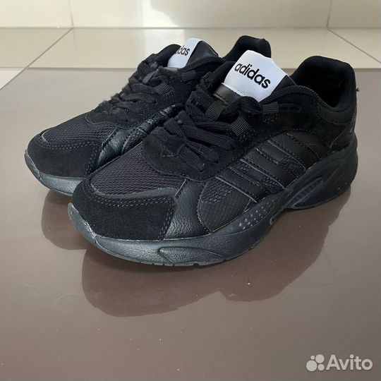 Новые черные женские кроссовки adidas сетка