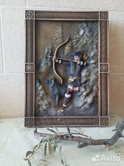 Картина Девана - богиня природы и охоты, 27х19см