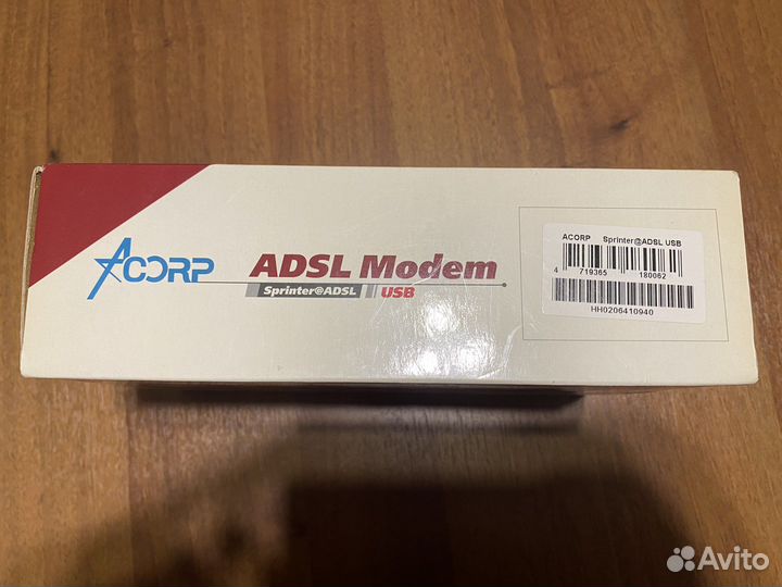 Adsl USB Модем acorp Полный комплект