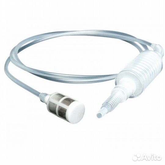 Сифон переливной с помпой и фильтром