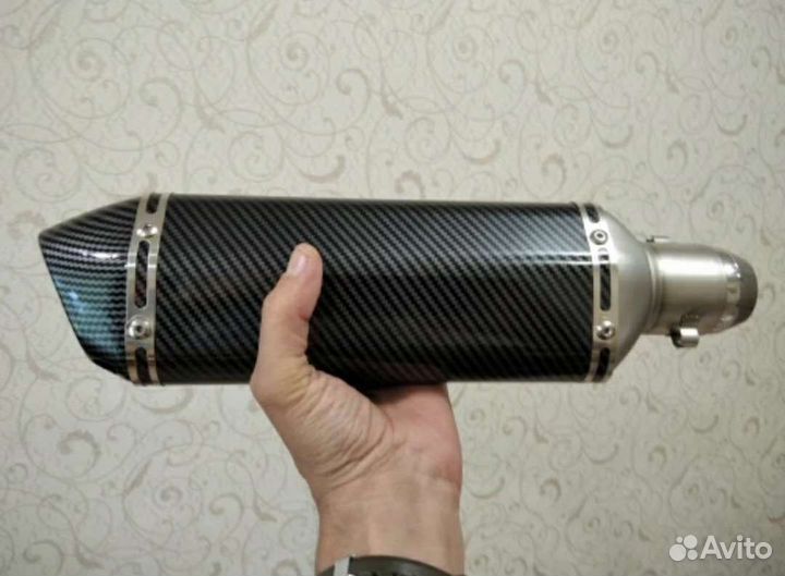 Глушитель для мотоцикла, скутера, багги, прямоток