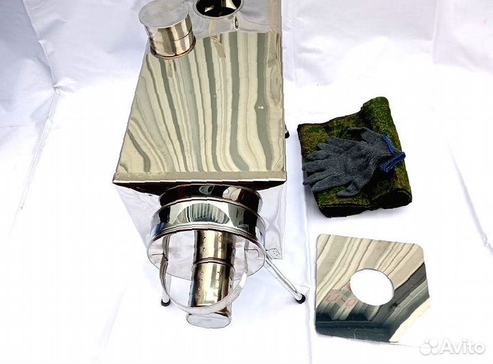 Печь для палатки Средняя на 30 л. без экранов