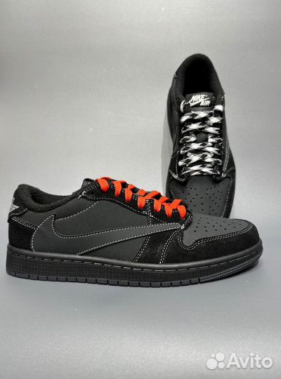 Кроссовки Travis Scott X Air Jordan 1 Low Black Ph