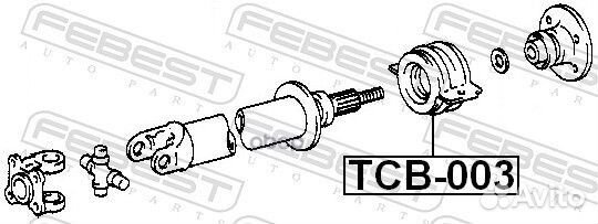 Подшипник опоры карданного вала TCB003 Febest