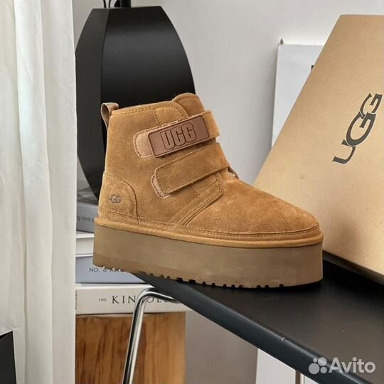 UGG угги Neumel Platform Beige (Арт.4547)