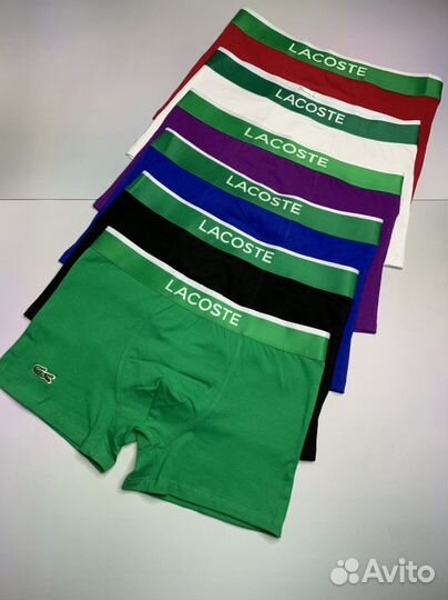Трусы мужские боксеры 5+1 Lacoste