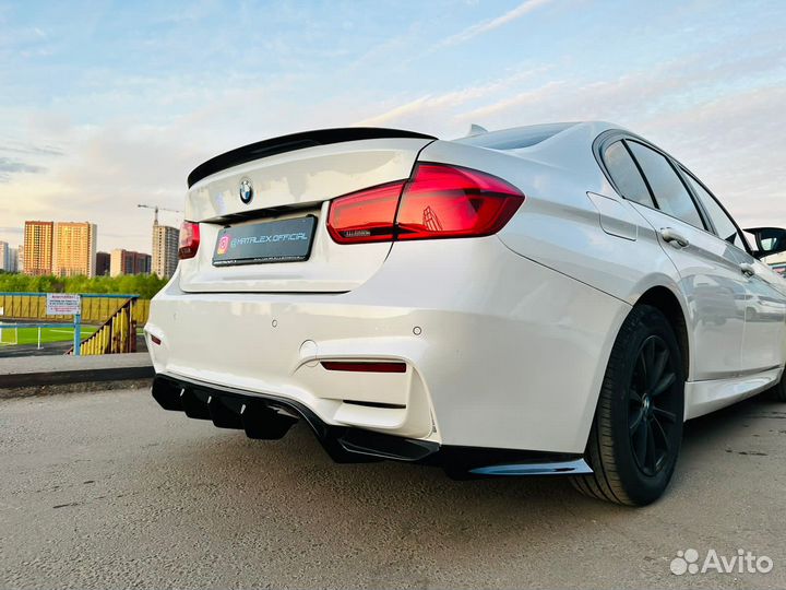 Диффузор и элероны BMW F30, М стиль