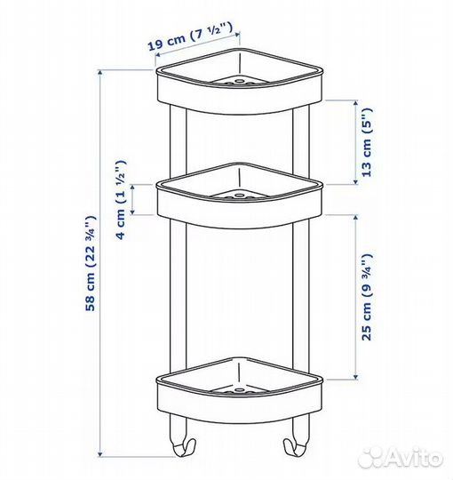 Brogrund IKEA полка в ванную