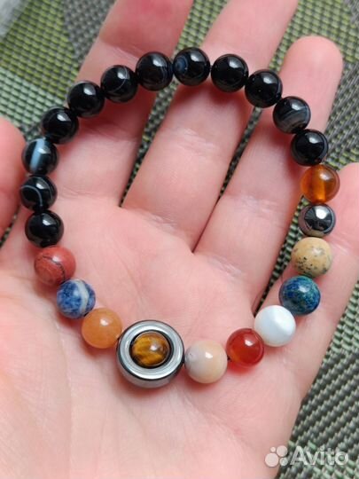 Браслет Солнечная система из натуральных камней